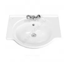 Умывальник мебельный Сатурн 60 1 отверстие под смеситель по центру белый Santeri 1.3121.1.S00.11B.0