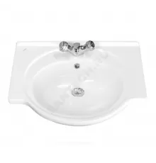 Умывальник мебельный Сатурн 60 1 отверстие под смеситель по центру белый Santeri 1.3121.1.S00.11B.0