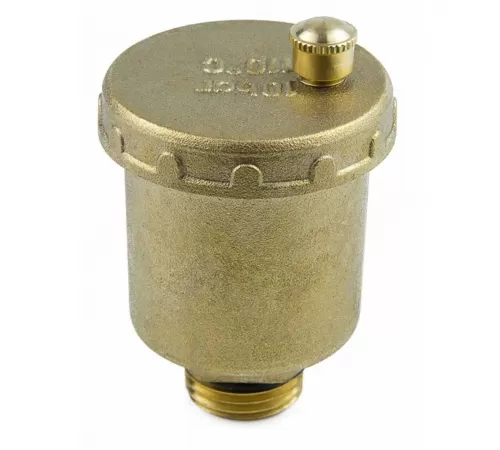 Воздухоотводчик автоматический латунь 5003 Ду 15 Ру10 G1/2" НР прямой Aquasfera 5003-01