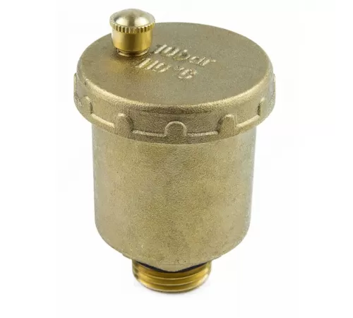 Воздухоотводчик автоматический латунь 5003 Ду 15 Ру10 G1/2" НР прямой Aquasfera 5003-01