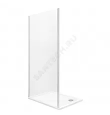 Стенка душевая Town-N 700х1950мм прозрачное стекло профиль хром Roca MP2307012M