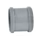 Муфта PP-H двухраструбная серая Дн 40 б/нап в/к RTP (РосТурПласт) 36351