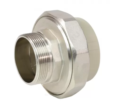 Муфта PP-R комбинированная разъемная серая Дн 40х1 1/4" НР VALFEX 10156032Г