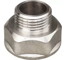 Переход латунь никель Ду 20х15 (3/4"х1/2") ВР/НР VALFEX VF.592.N.034.012