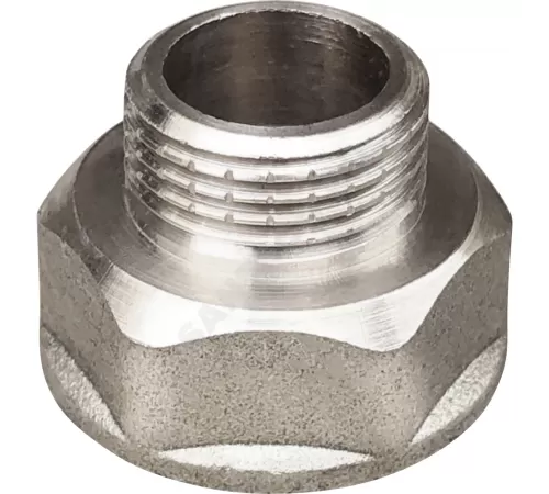 Переход латунь никель Ду 25х15 (1"х1/2") ВР/НР VALFEX VF.592.N.100.012