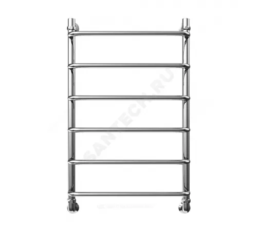 Полотенцесушитель водяной нерж сталь Лесенка Ду 25 (1") НР 400х600мм 5П нижнее подключение в/к соединитель (1"х3/4") Эридан Элит-Металл В-34-03