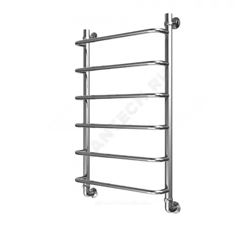 Полотенцесушитель водяной нерж сталь Лесенка Ду 25 (1") НР 400х600мм 5П нижнее подключение в/к соединитель (1"х3/4") Эридан Элит-Металл В-34-03