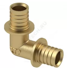 Угольник для PE-X/PE-RT труб аксиальный латунь Дн 20х90гр RTP (РосТурПласт) 28320