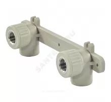 Планка PP-R монтажная серая Дн 25х1/2" ВР под смеситель VALFEX 10124025Г