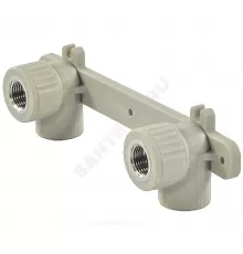 Планка PP-R монтажная серая Дн 20х1/2" ВР под смеситель VALFEX 10124020Г