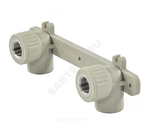 Планка PP-R монтажная серая Дн 25х1/2" ВР под смеситель VALFEX 10124025Г