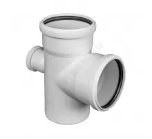 Крестовина PP-M 1-плоскостная бесшумная белая Дн 110х110х50х87гр б/нап в/к RTP (РосТурПласт) 36545