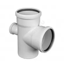 Крестовина PP-M 1-плоскостная бесшумная белая Дн 110х110х50х87гр б/нап в/к RTP (РосТурПласт) 36545