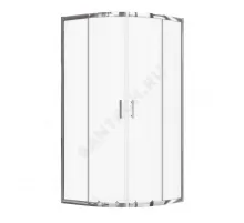 Ограждение душевое Вэлия 800х800х1950 мм без поддона четверть круга угловая прозрачное стекло Santek 1.WH50.1.794