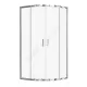 Ограждение душевое Вэлия 800х800х1950 мм без поддона четверть круга угловая прозрачное стекло Santek 1.WH50.1.794