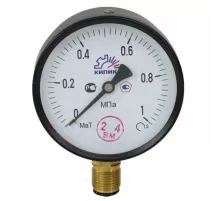 Манометр МаТ-100 радиальный Дк100мм 0-0,6 МПа кл.1,5 G1/2" Пензапромарматура 053103100