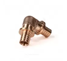 Угольник для PE-X труб аксиальный бронза Дн 16х90гр RX+ Рехау 14570213001