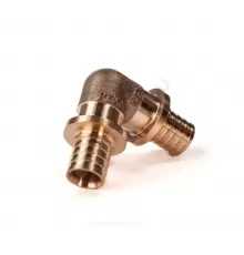 Угольник для PE-X труб аксиальный бронза Дн 16х90гр RX+ Рехау 14570213001