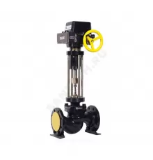 Клапан запорно-регулирующий чугун КЗР 25ч945нж односедельный Ду 80 Ру16 фл Kvs=160м3/ч с эл/приводом 3-х позиционным ST0 Арма-Пром