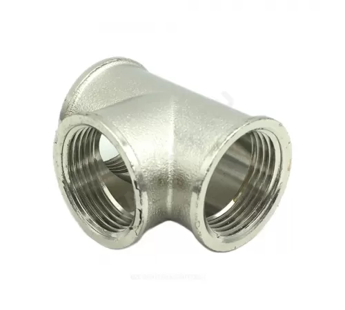 Тройник латунь никель Ду 32 (1 1/4") ВР/ВР SantechSystems