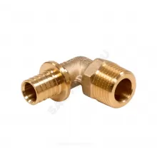 Угольник для PE-X труб аксиальный латунь Дн 25х3/4" НР MX Рехау 11097161001