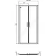 Дверь душевая CONNECT 2 Saloon door 1000 мм Ideal Standard K9296V3