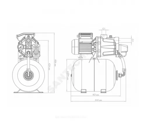 Станция насосная Джамбо 55/35 П-18 Джилекс 3013