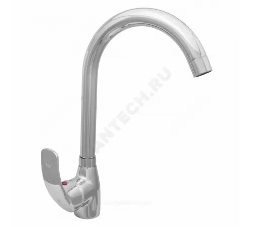 Смеситель для кухонной мойки ручка сбоку одноручный излив Д24 H-220мм Престиж ЦС-СМ 27/22ш М-42 Центр Сантехники (Подольск) ПП801517
