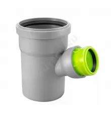 Тройник PP-H регулируемый серый Дн 50х50х45-88гр б/нап в/к VALFEX 23050050