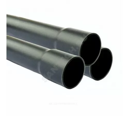 Труба НПВХ 125 SDR21 Дн 110х5,3 Ру12,5 L=3м серая напорная раструбная под клеевое соединение Aquaviva AQV311053R