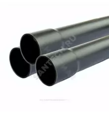 Труба НПВХ 125 SDR21 Дн 110х5,3 Ру12,5 L=3м серая напорная раструбная под клеевое соединение Aquaviva AQV311053R