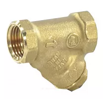 Фильтр сетчатый Y-образный латунь Ду 50 Ру30 2" ВР R74A с пробкой Giacomini R74AY108