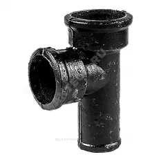 Тройник чугун канализационный Ду 100х100х90гр б/н ГОСТ 6942-98 прямой