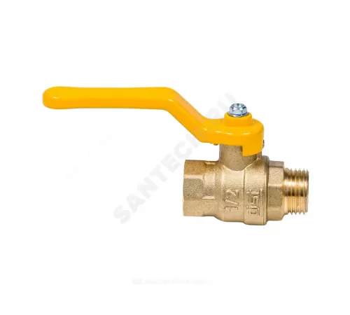 Кран шаровой латунь газ Эксперт Ду 32 Ру40 ВР/НР полнопроходной рычаг Dist 224Р