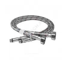 Подводка гибкая для смесителя нержавеющая оплетка М10-1/2" г-ш L=0.35м пара Славен СЛ-ЗП-014