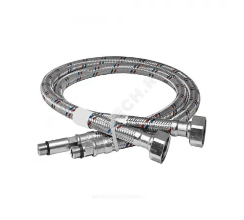 Подводка гибкая для смесителя нержавеющая оплетка М10-1/2" г-ш L=0.35м пара Славен СЛ-ЗП-014