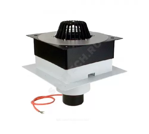 Воронка кровельная HL63.1P с вертикальным выпуском PP Дн 110 с листвоуловителем, электрообогревом, теплоизоляцией HL HL63.1P/1