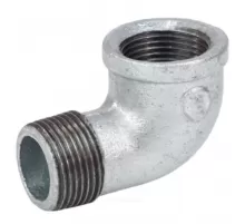 Угольник проходной чугун оц Ду 20 (3/4") ВР/НР Fittex PLUS