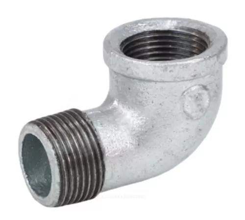 Угольник проходной чугун оц Ду 20 (3/4") ВР/НР Fittex PLUS