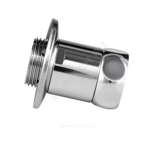 Соединитель для полотенцесушителя латунь Ду 20 3/4"x3/4" нак/гайка/НР прямой в/к отражатель хром Aquasfera 9202-01