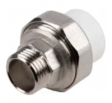 Муфта PP-R комбинированная разъемная белая Дн 20х3/4" НР VALFEX 10156120