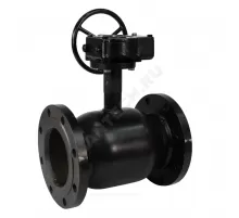 Кран шаровой сталь 09Г2С Ballomax КШТ 61.103 Ду 125 Ру16 фл L=325мм с редуктором BROEN КШТ 61.103.125.Р.16