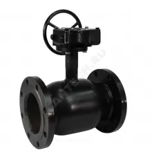 Кран шаровой сталь 09Г2С Ballomax КШТ 61.103 Ду 150 Ру16 фл L=350мм с редуктором BROEN КШТ 61.103.150.Р.16