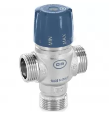 Клапан смесительный термостатический латунь 518 Ду 20 Ру10 НР Kvs=1.3м3/ч Tн=30-65C Tmax=90С OR 0518.020