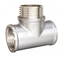 Тройник латунь никель Ду 20 (3/4") ВР/НР/ВР LD LD.67.521.20