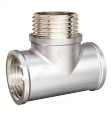 Тройник латунь никель Ду 20 (3/4") ВР/НР/ВР LD LD.67.521.20