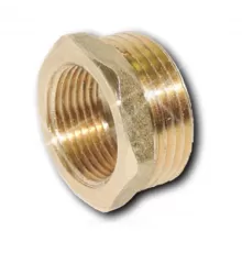 Футорка латунь Ду 25х20 (1"х3/4") НР/ВР Цветлит ZW50116