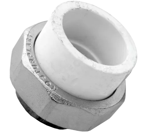 Муфта PP-R комбинированная разъемная белая Дн 32х1" ВР RTP (РосТурПласт) 10622