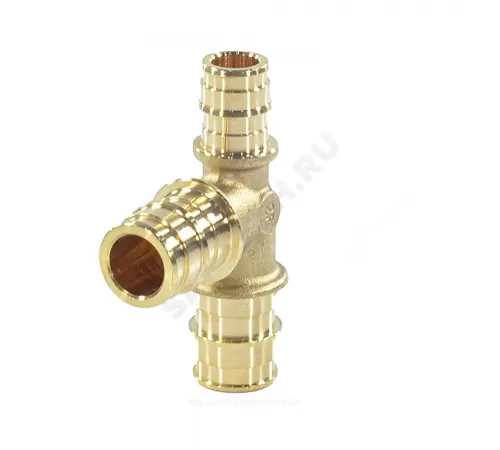 Тройник для PE-X труб радиальный латунь Дн 40х32х32 переходной GX151 Giacomini GX151Y047