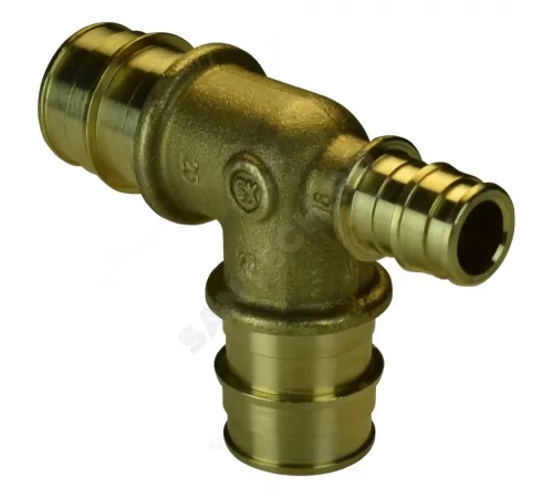 Тройник для PE-X труб радиальный латунь Дн 40х32х32 переходной GX151 Giacomini GX151Y047